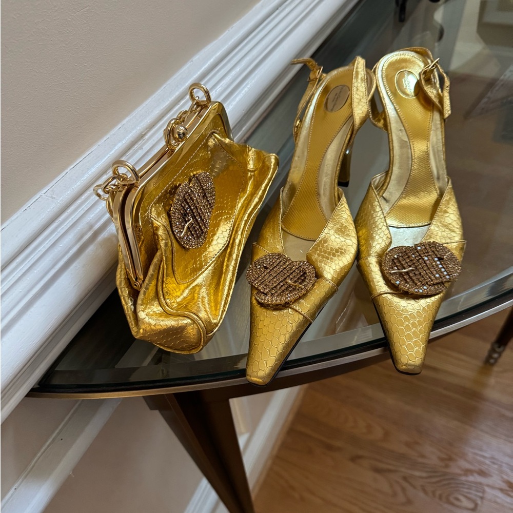 Gold Designer Women's Bag